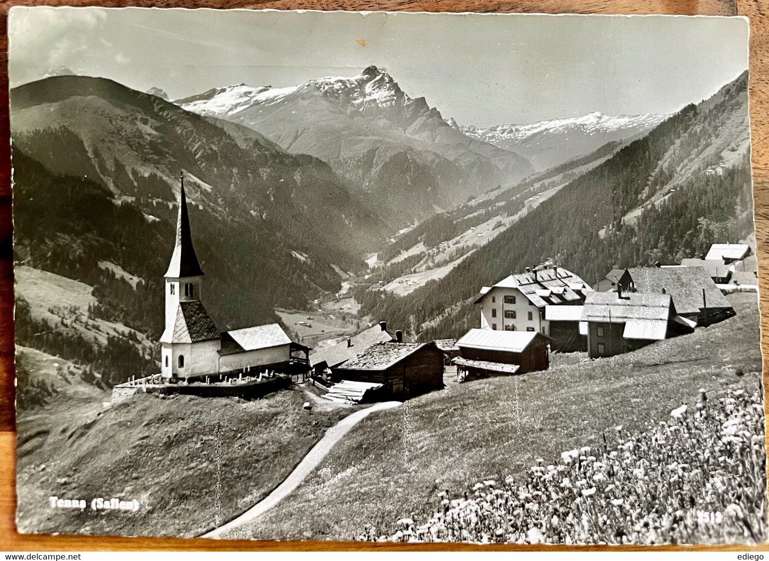 Cartoline postali: TENNA - SAFIEN 1959 – Usato da Lutry venduto da Ediego