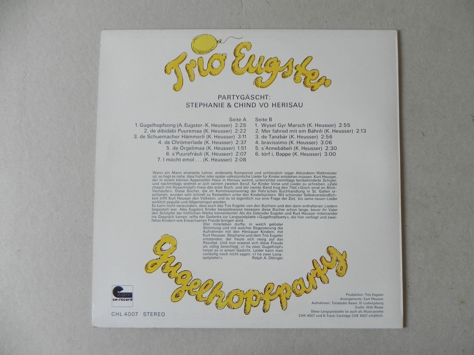 Dischi in vinile: 3 LP Volksmusik Trio Eugster Autogramm – Usato da Siebnen venduto da krimsie 7