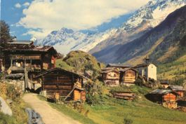 Eisten  VS  im Lötschental  mit Schinhorn