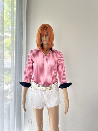 Chic Ralph Lauren Pink Stripe Shirt - Size S - Summer