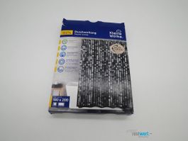KLEINE WOLKE Duschvorhang, Perla Schwarz