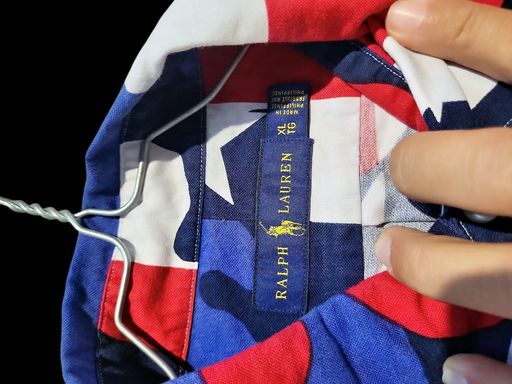 Ralph Lauren Camicie: Ralph Lauren Amerikanische Flaggenmuster Button-Down-Hemd - – Nuovo (secondo la descrizione) da Zug venduto da vinokilo 4
