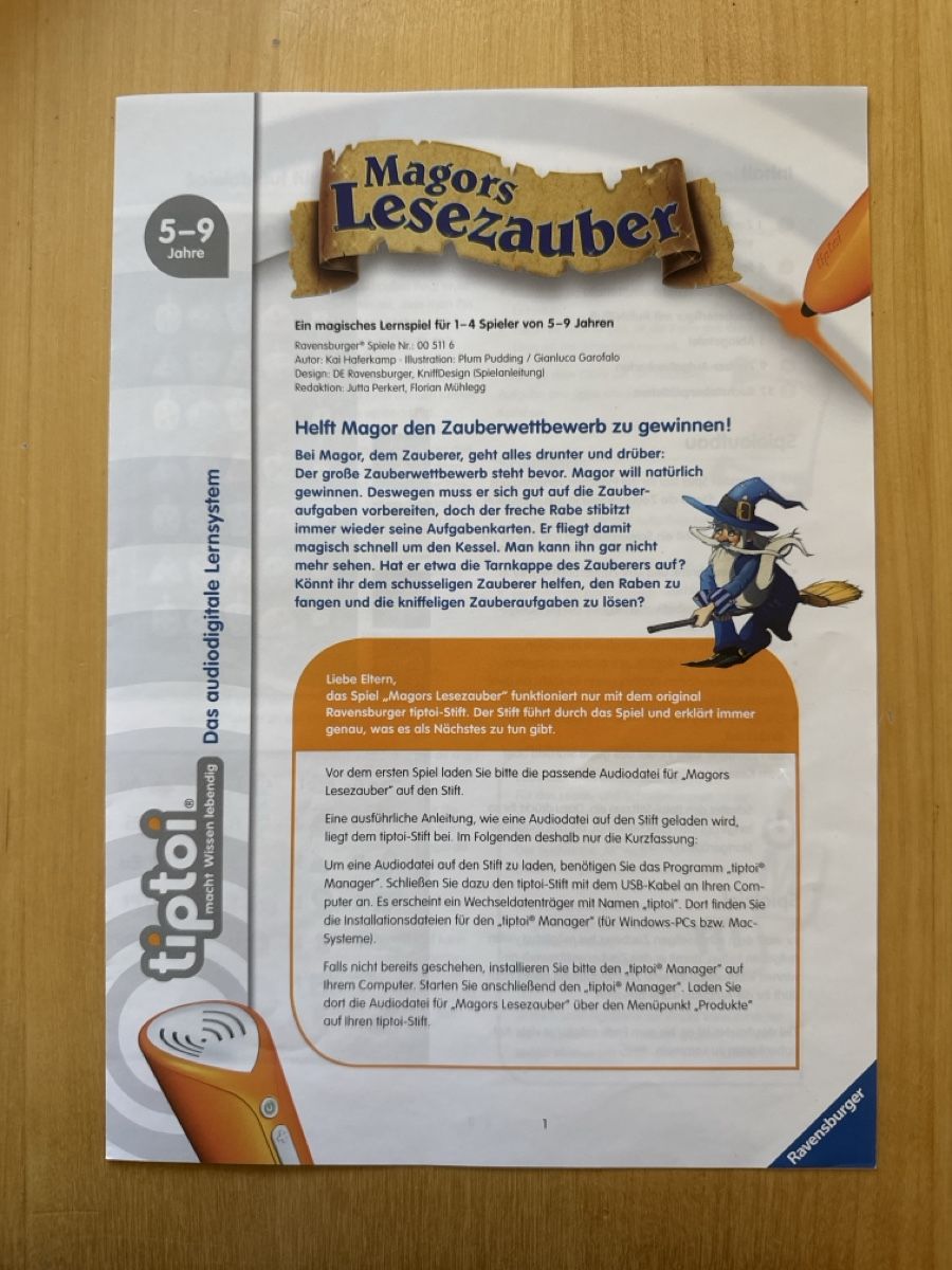 Tiptoi Giochi: Tiptoi Spiel Magors Lesezauber – Nuovo e nell'imballaggio originale da Menziken venduto da xirixs 1