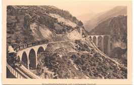 FILISUR Landwasser-Viadukt mit Bahn