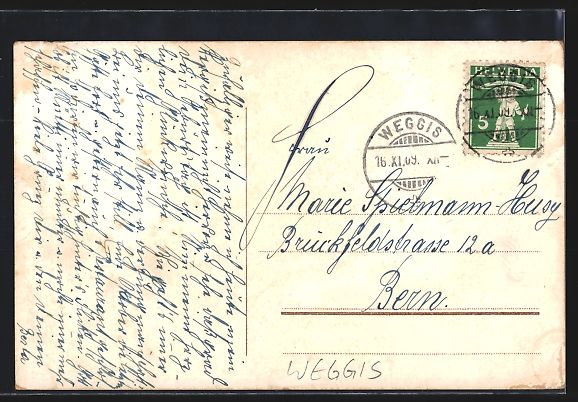 Cartoline postali: AK Weggis, Hotel Lützelau mit Garten – Usato da Berlin venduto da bartko-reher 1