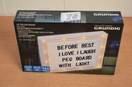 Grundig LED-Dekoration 4xAA LED-Lichtkasten mit Buchstaben