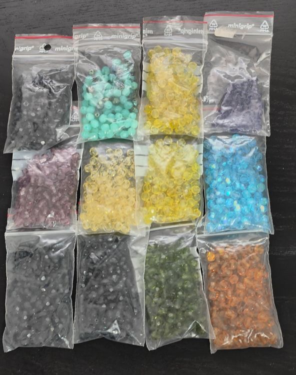 Lot De Perles En Cristal, Verre Et Nacre - Poids Total 65 Kg - Neuf Pour Création Bijoux