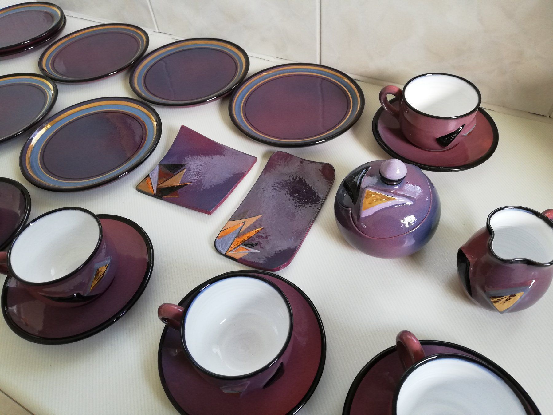 Set di piatti: Kaffeeservice Unikat handmade – Usato da Balgach venduto da FENDIE 1