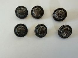 6 Vintage Knöpfe