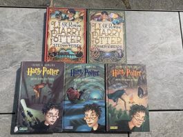Harry Potter Buchband 5 Teile (1-2, 5-7)