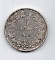 (376) Frankreich, 5 Francs, 1847 A, hübsch