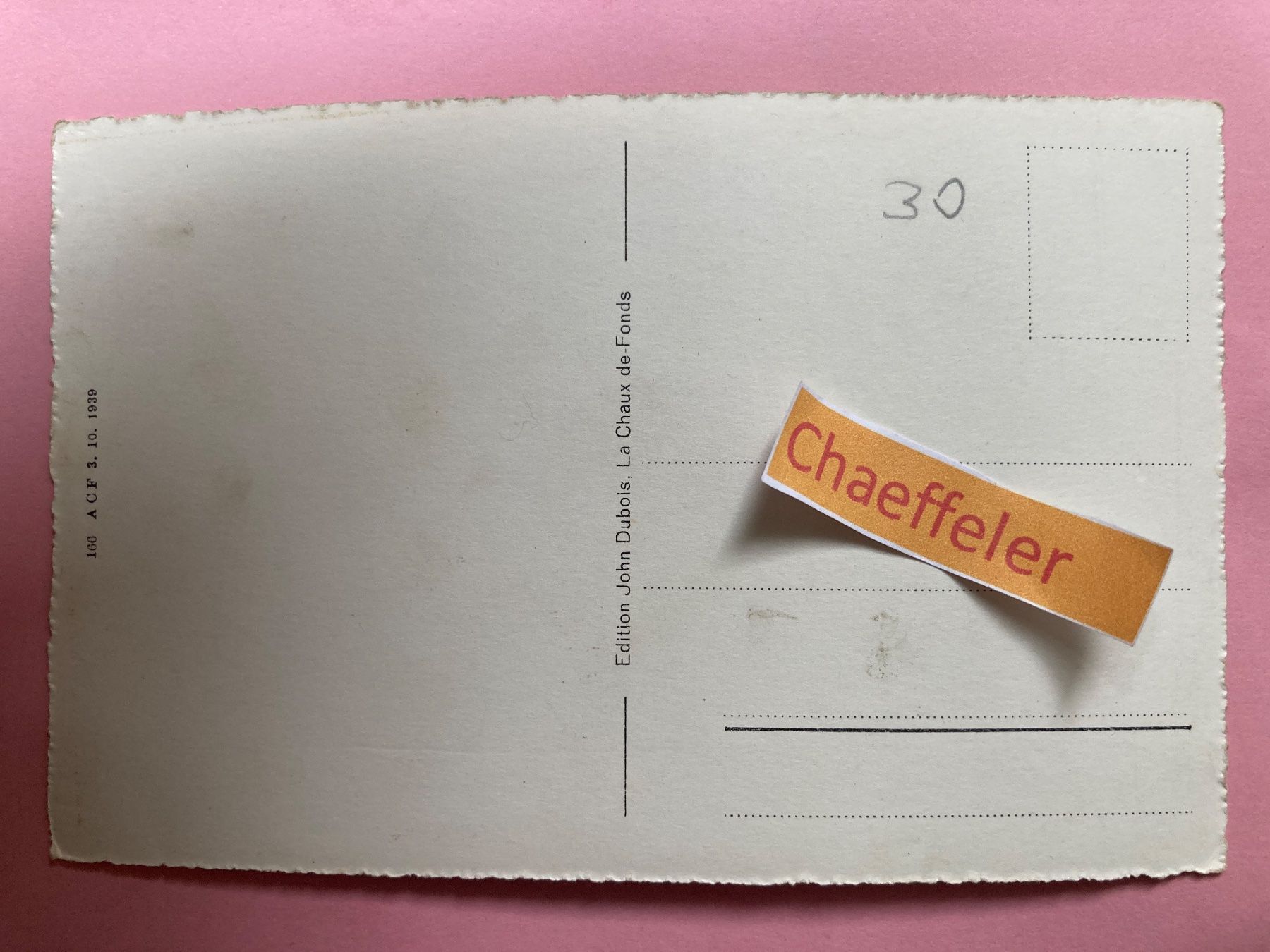 Cartoline postali: 994 Tramelan. Vue générale – Usato da Zürich venduto da Chaeffeler 1