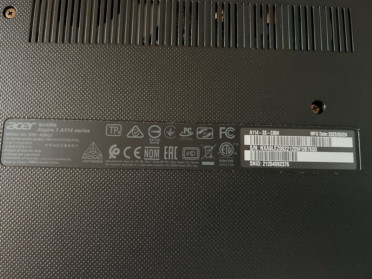 Acer Portables: Acer Aspire – D'occasion à Mollis par Stern8577 2