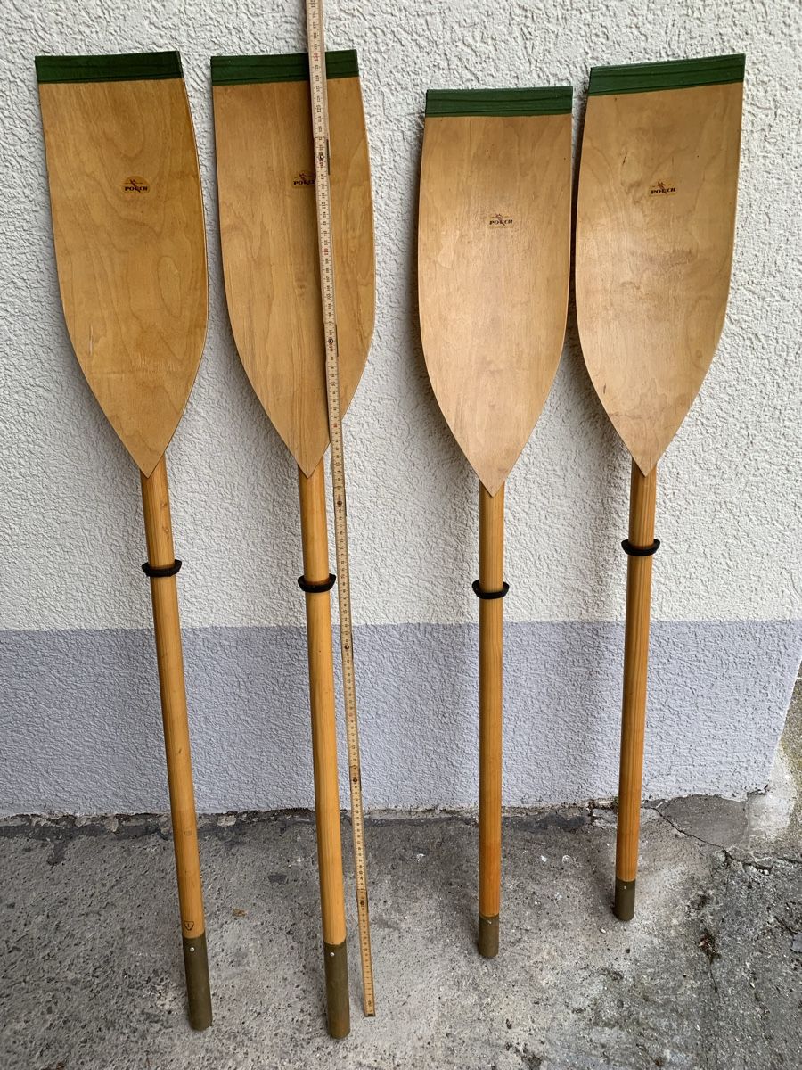 Gommoni, kayak & canoe: Vintage Holzpaddel – Usato da Egg b. Zürich venduto da ohtannenbaum
