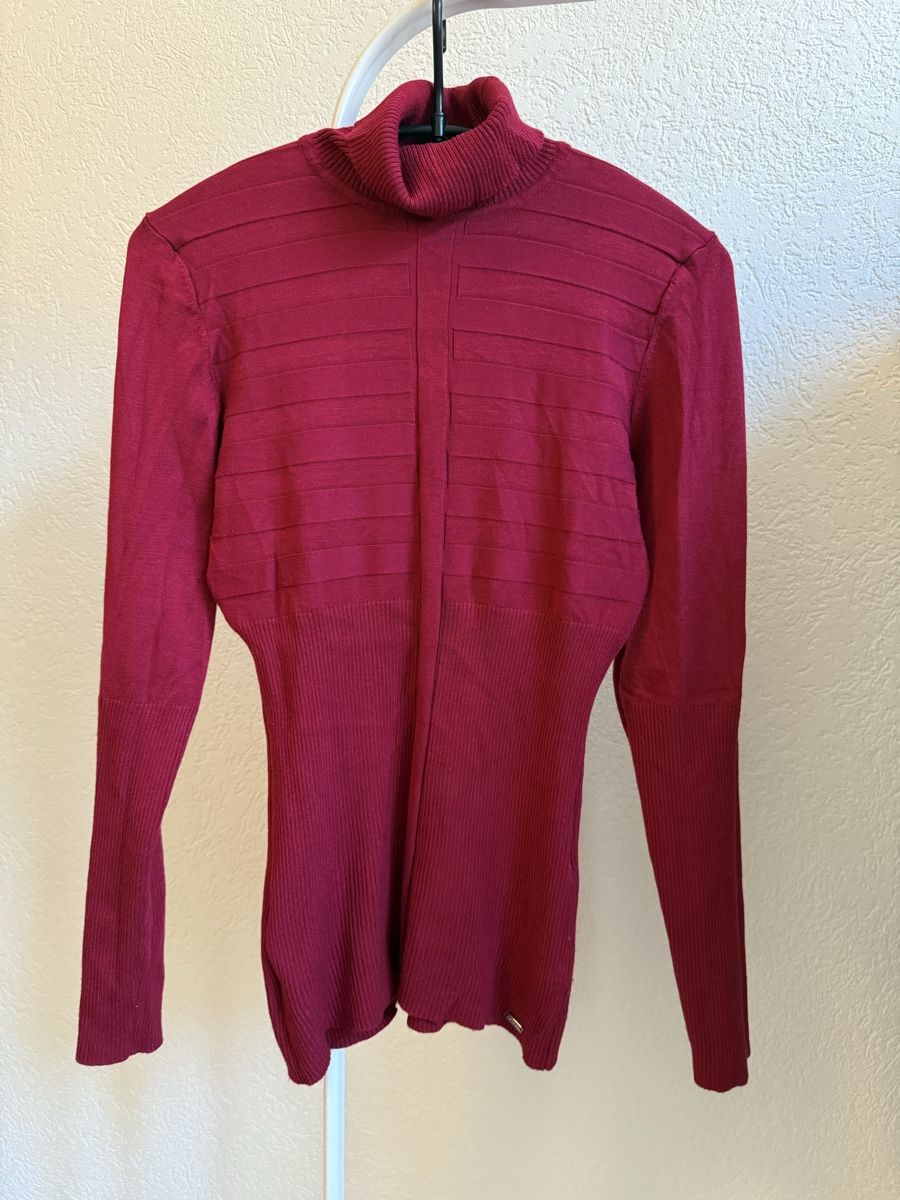 Morgan Pullover & Sweatshirts: Pull col roulé rouge framboise Morgan, t.M/38 – Gebraucht aus Tavannes von Thriftshop