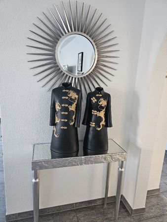 Coole Deko-Objekte, Asiatischer Stil, Schwarz-Gold, Top!