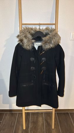 Manteau d'hiver chaud ABERCROMBIE avec capuche en fourrure
