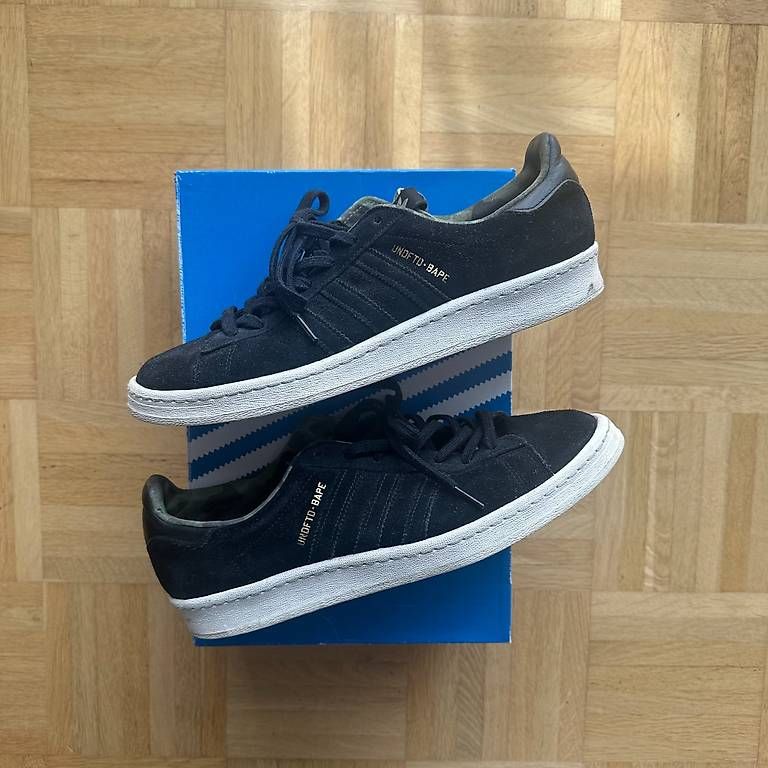 Adidas Campus 80er x bape x undefeated, US 10.5 / EU44 2/3 (Usato) a Basel  per CHF 55  con consegna | Acquista su Ricardo