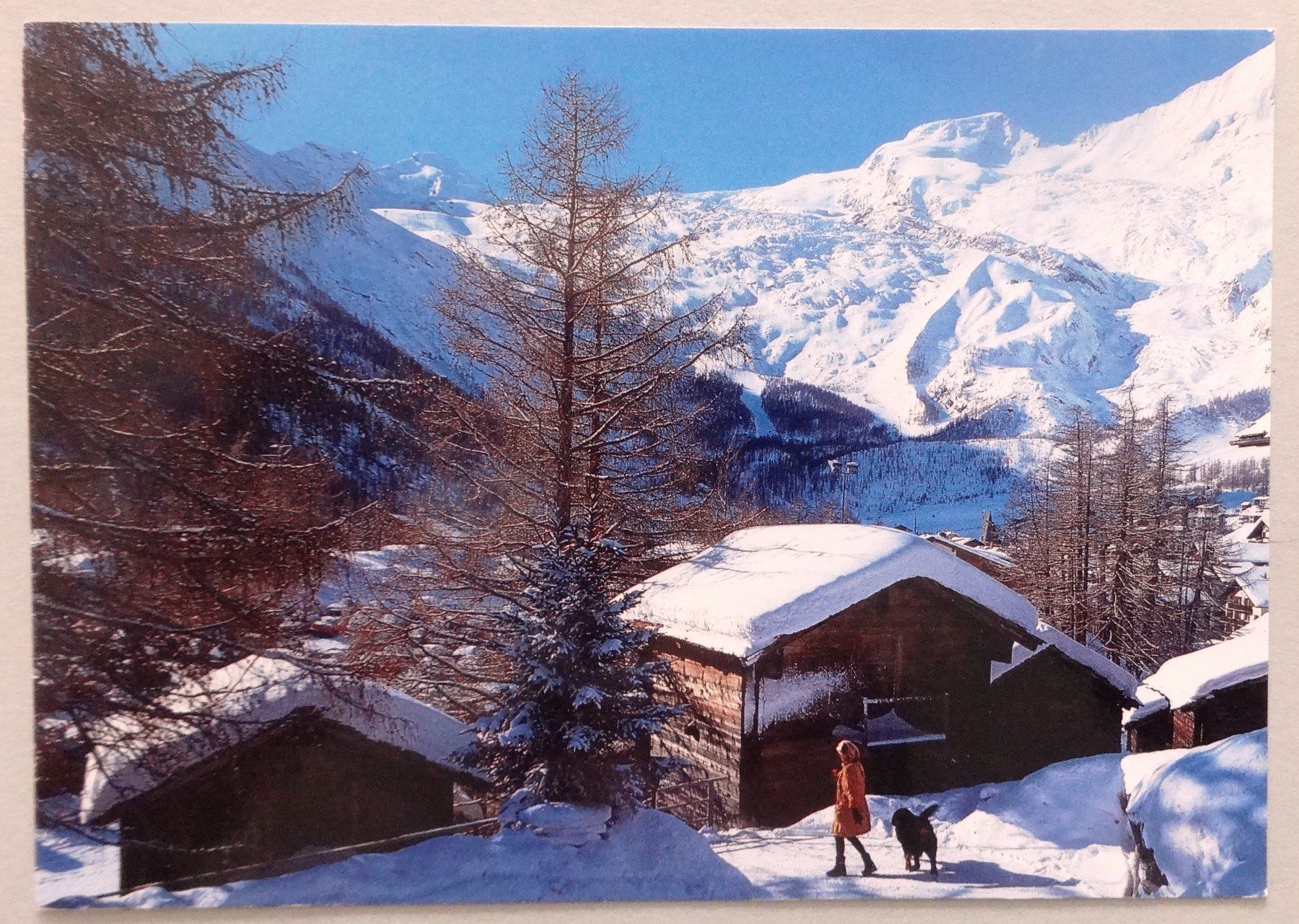 Cartoline postali: Saas Fee 1800 m, Wallis – Usato da Fétigny venduto da Billy2miny