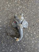 Handgemachte Elefantenfigur  mit kleiner Maus  🐘 