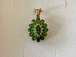 Anhänger von Harry Ivens, Gelbgold 375, Chromdiopsid - Neu