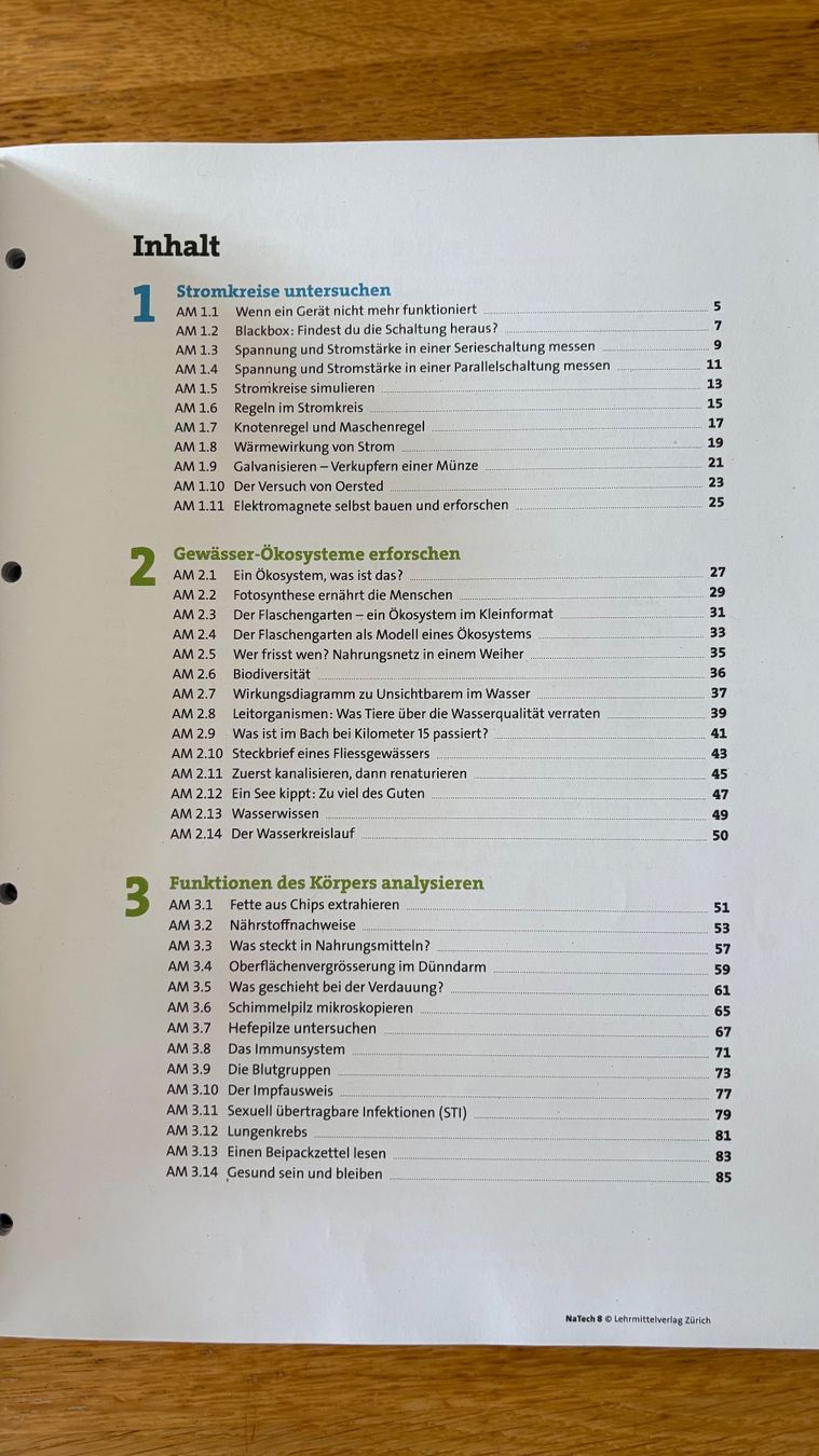 Livres: NaTech Arbeitsheft N1, 8. Klasse – Neuf (Voir description) à Bauma par Lieverd01 1