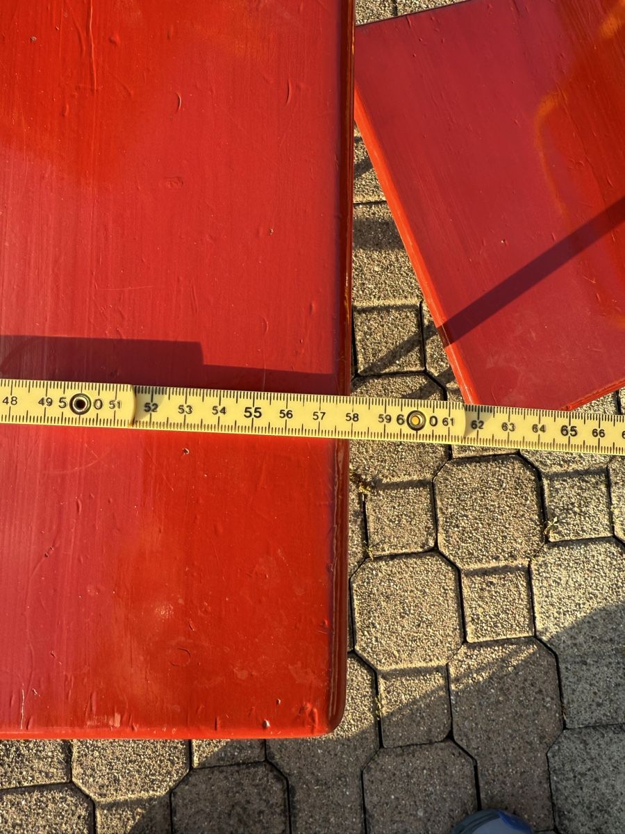 Scrivanie: Vintage Kindertisch mit 2 Stühlen, – Usato da Aarburg venduto da Schatzaffe 7