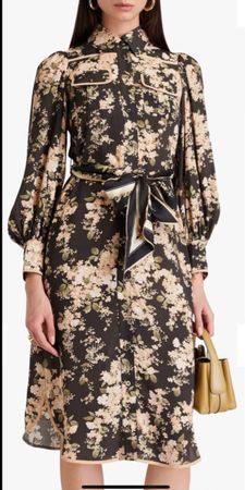 Orig Zimmermann Silk Floral Midi Dress