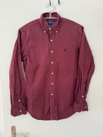 Ralph Lauren Hemd Slim Fit Bordeaux dunkelrot Grösse S