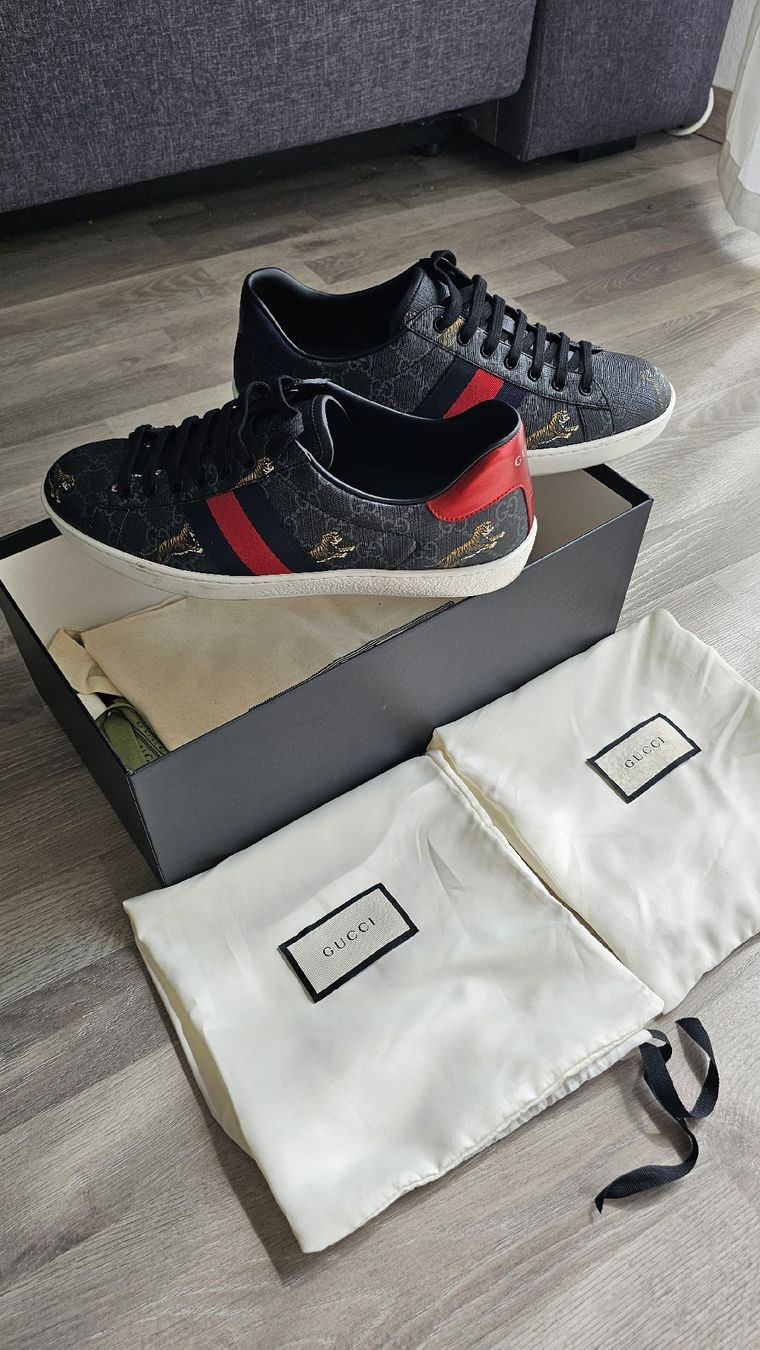 Louis Vuitton Scarpe da uomo: Gucci Ace GG Supreme Tiger – Nuovo (secondo la descrizione) da Zürich venduto da joe_6chq 2