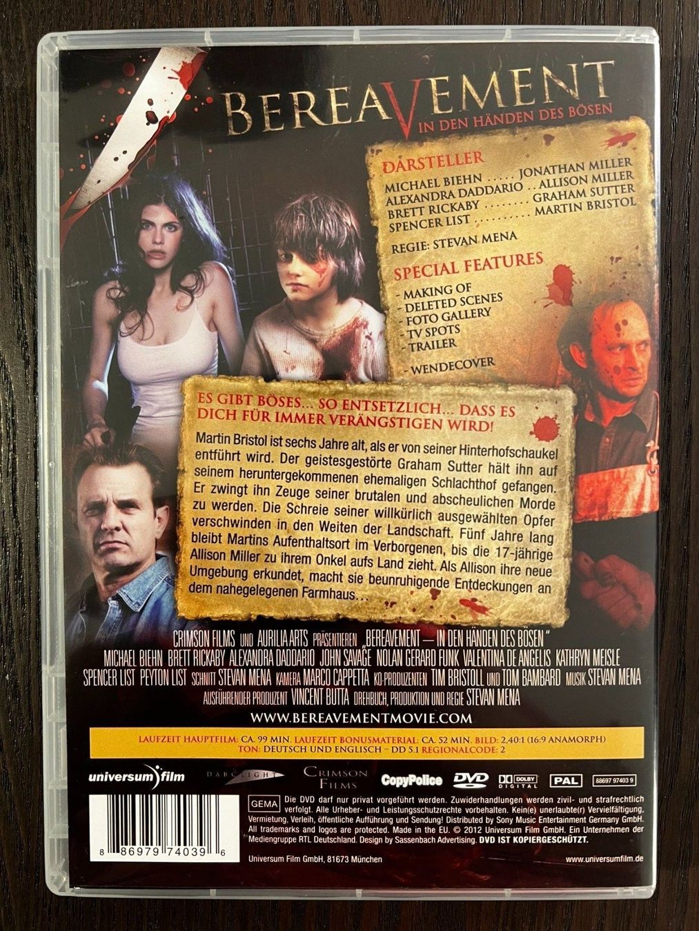 Alle DVDs: Bereavement - In den Händen des Bösen – Gebraucht aus Zürich von FilmFreunde 1