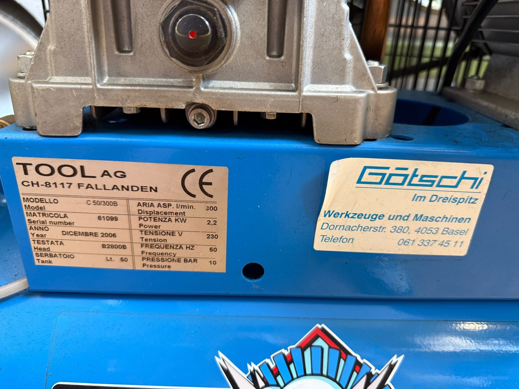 Compressori: TOOL-AIR Kompressor 50 L C-50/300B – Usato da Basel venduto da Mirko00 3