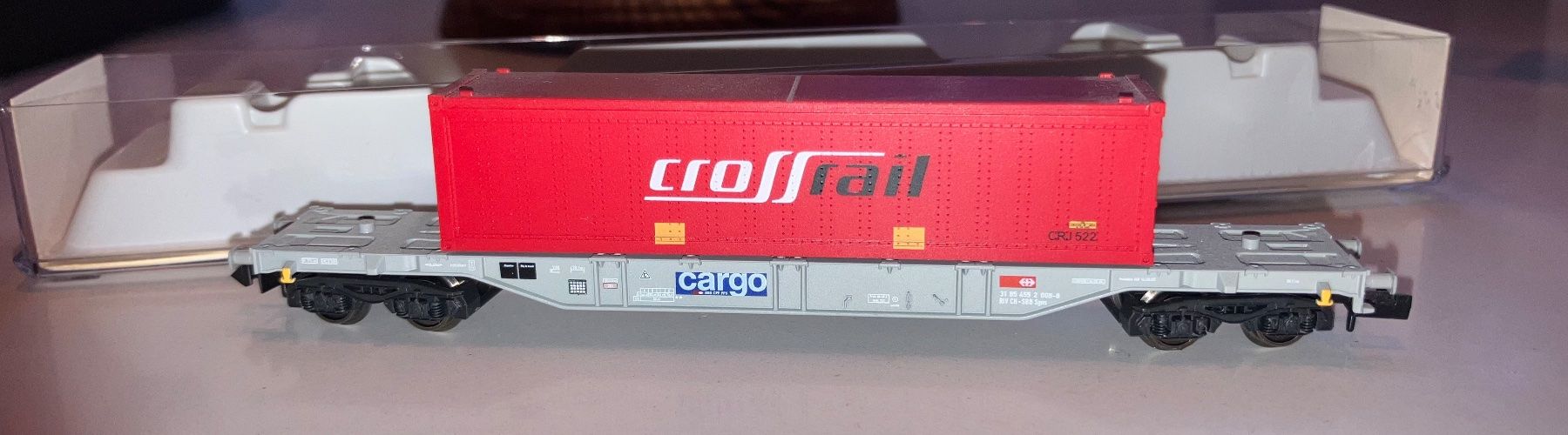 Fleischmann Modelleisenbahnen: Wagon Fleischman container Crossrail   OVP – Gebraucht aus Dompierre VD von immorentes 3