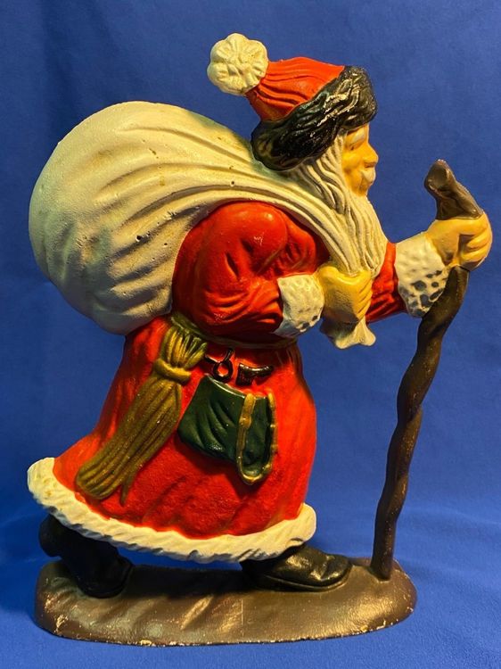 Winke Weihnachtsmann Beflockt - Pink, 14x15x10 Cm Lustige Weihnachtsdekoration