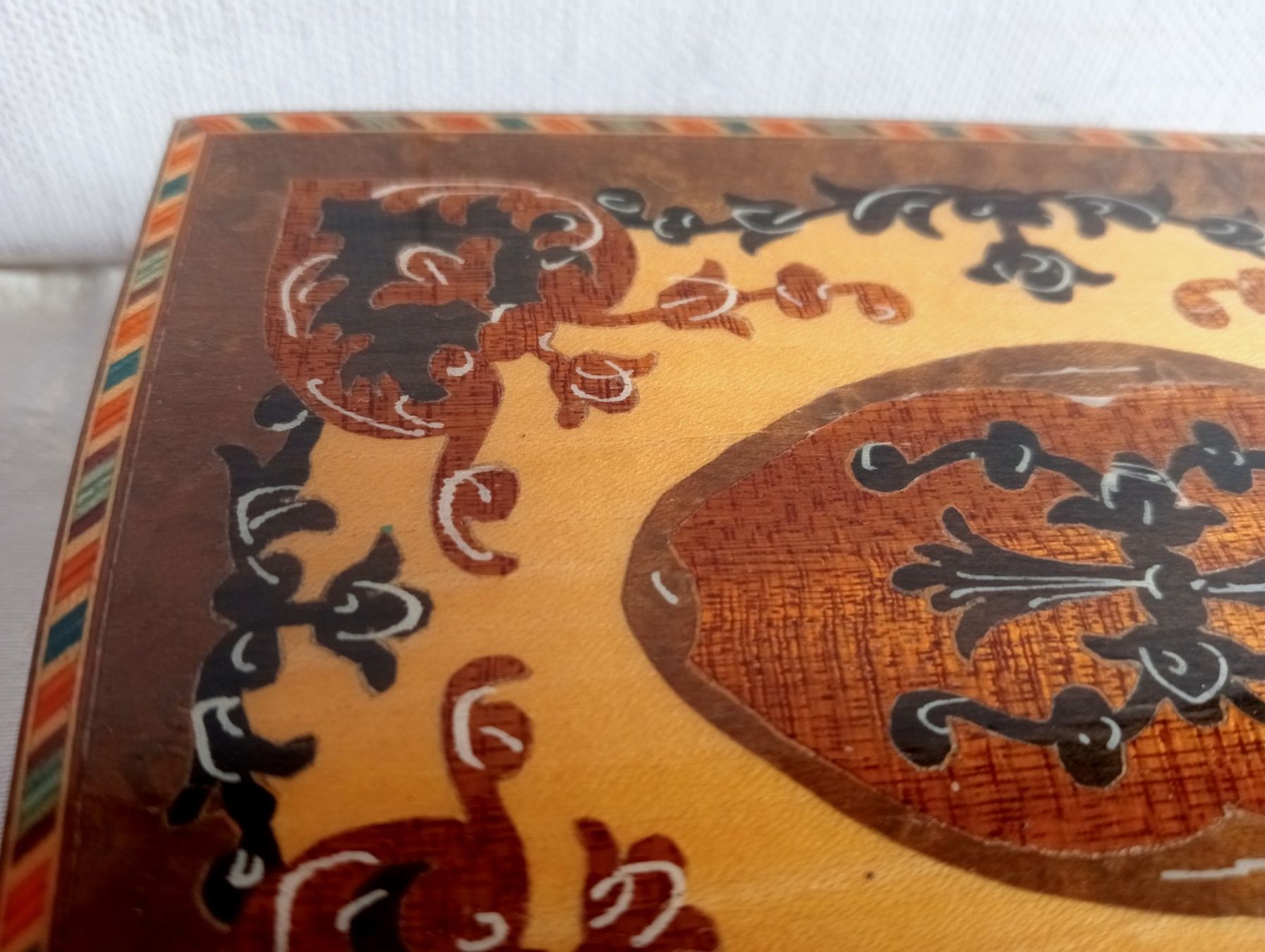 Dosen: Holzschatulle Schmuckschatulle Intarsien Vintage – Gebraucht aus Oberdorf BL von Barocki888 3