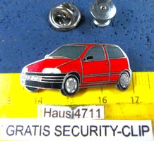 FIAT PUNTO ROT 1990 AUTO PIN ENAMEL MIT SECURITY-CLIP