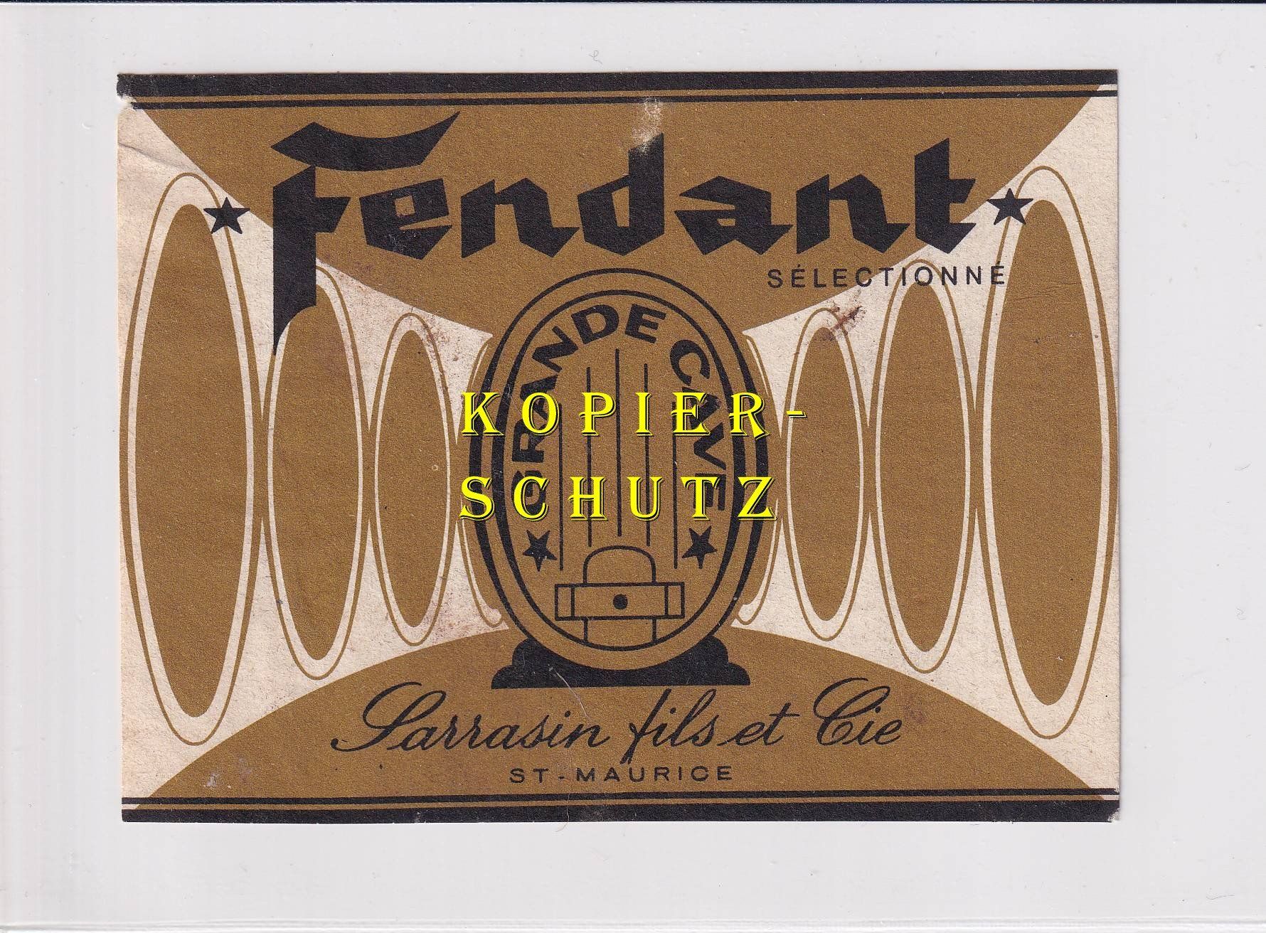 Carta: Etikette - Fendand sélectionné /bd – Usato da Hombrechtikon venduto da Rudolf07