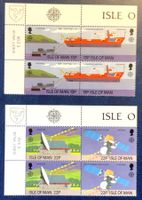 1988 Insel Man - GB -Transport und Kommunikation 2 Sätze **