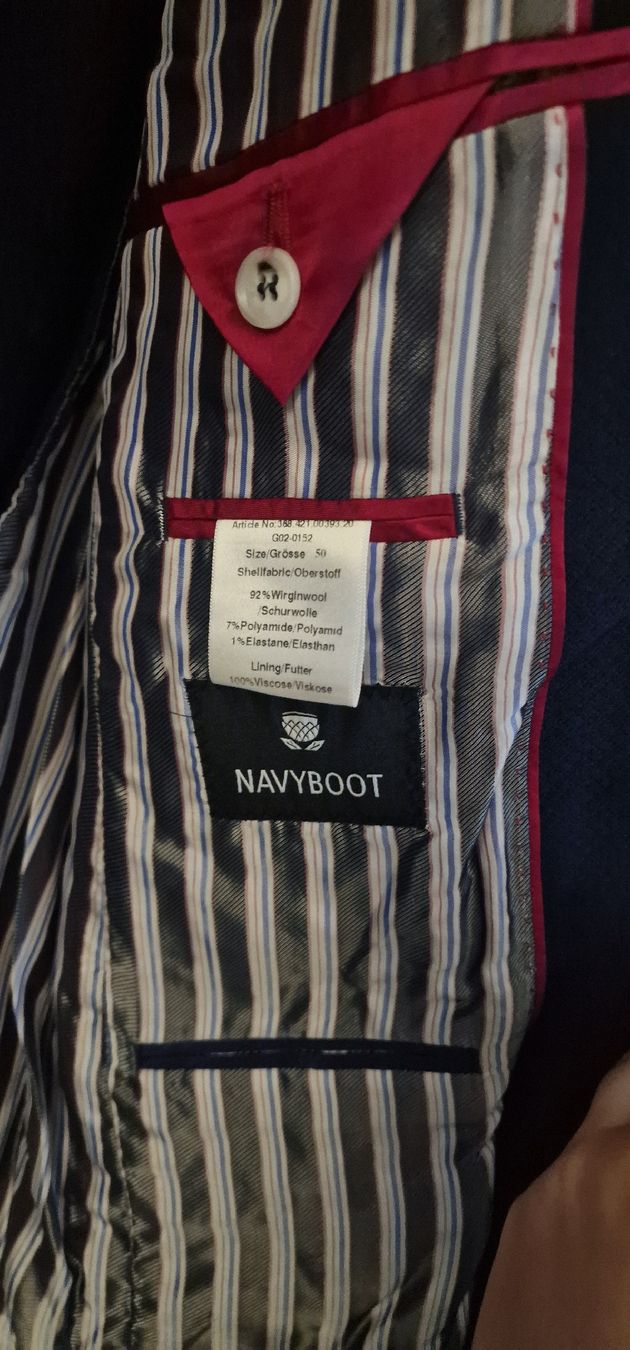 Navyboot Giacche: Navyboot Herren Jackett, Grösse 50, Dunkelblau – Usato da Schalunen venduto da Frost8 2