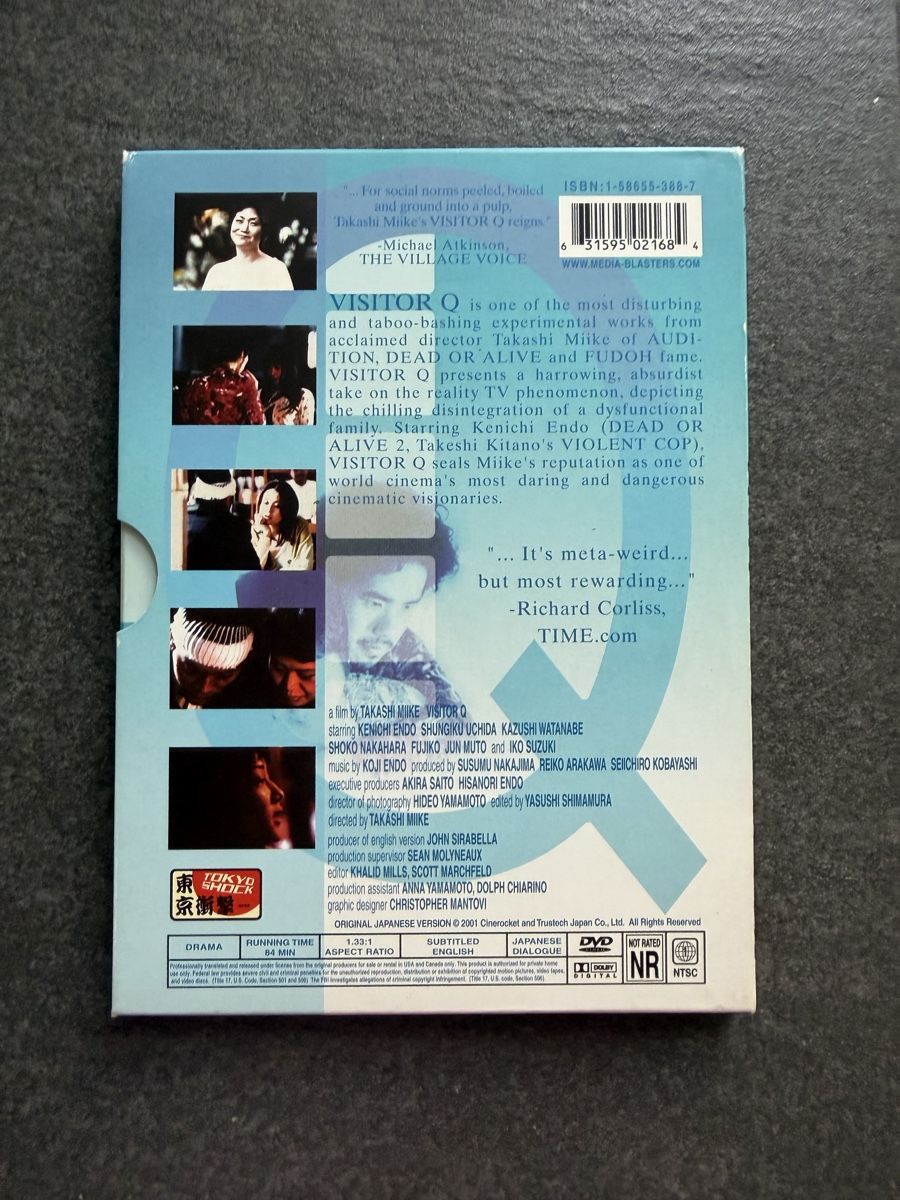 Tutti i DVDs: Visitor Q Takashi Miike DVD – Usato da Zürich venduto da cENS0R 1