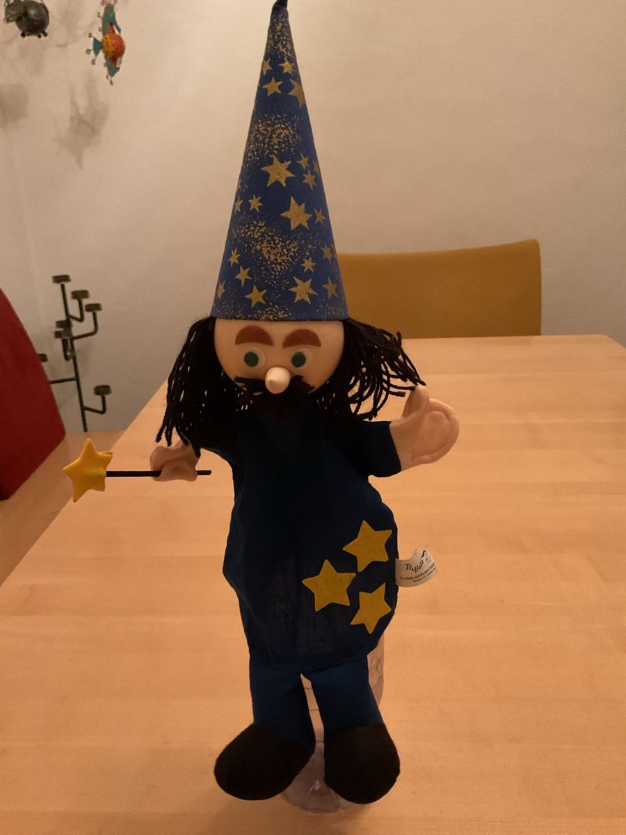 Spielzeuge: Handpuppe Zauberer , Trullala, Kasperle Theater – Neu (gemäss Beschreibung) aus Wil ZH von RiccardaWegmann