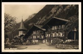 Meiringen, Häuser in Nähe zur Kirche