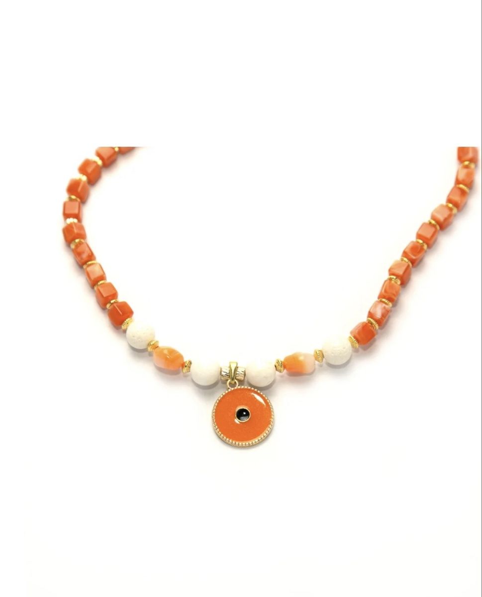 Catenine: Orange color Necklace – Nuovo e nell'imballaggio originale da Adliswil venduto da sed_tn96 1