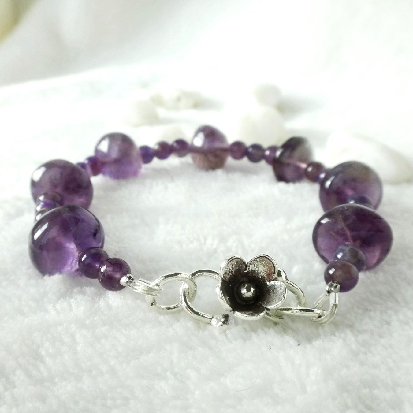 Bracciali & Braccialetti: Armband Amethyst Silber 925     NEU – Nuovo e nell'imballaggio originale da Dielsdorf venduto da kumsch 1