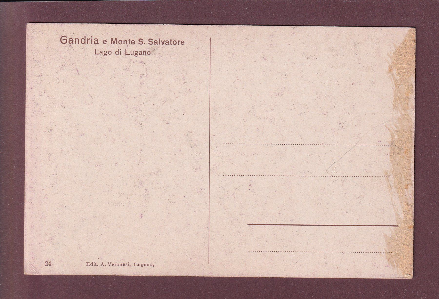 Cartoline postali: GANDRIA e SAN SALVATORE – Usato da Pully venduto da nicecards 1