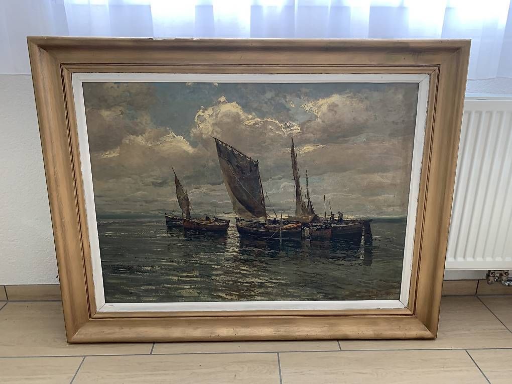 Foto & Immagini: Leinwandbild mit Holzrahmen "antik" – Usato da Seedorf BE venduto da malikiki