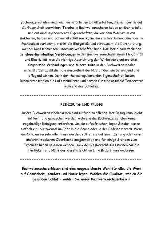 Gesunde, 100 % Natürliche Buchweizen Kissen 9