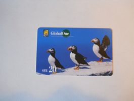 Telefonkarte SFR 20 GlobalOne IDT Puffins