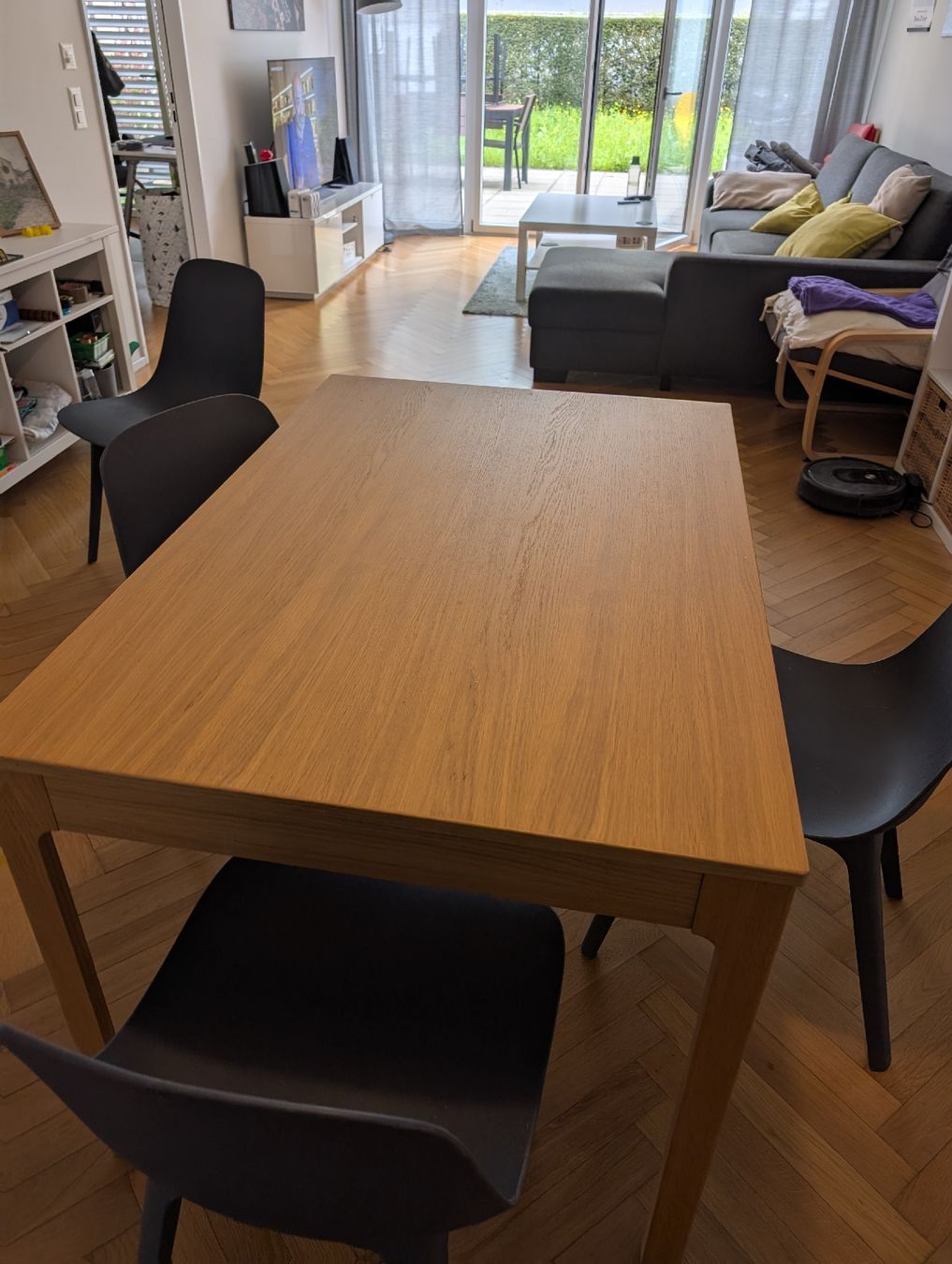 IKEA EKEDALEN　80-120 IKEA EKEDALEN Ausziehtisch, 80/120x70 cm, Eiche : Amazon.de: Küche