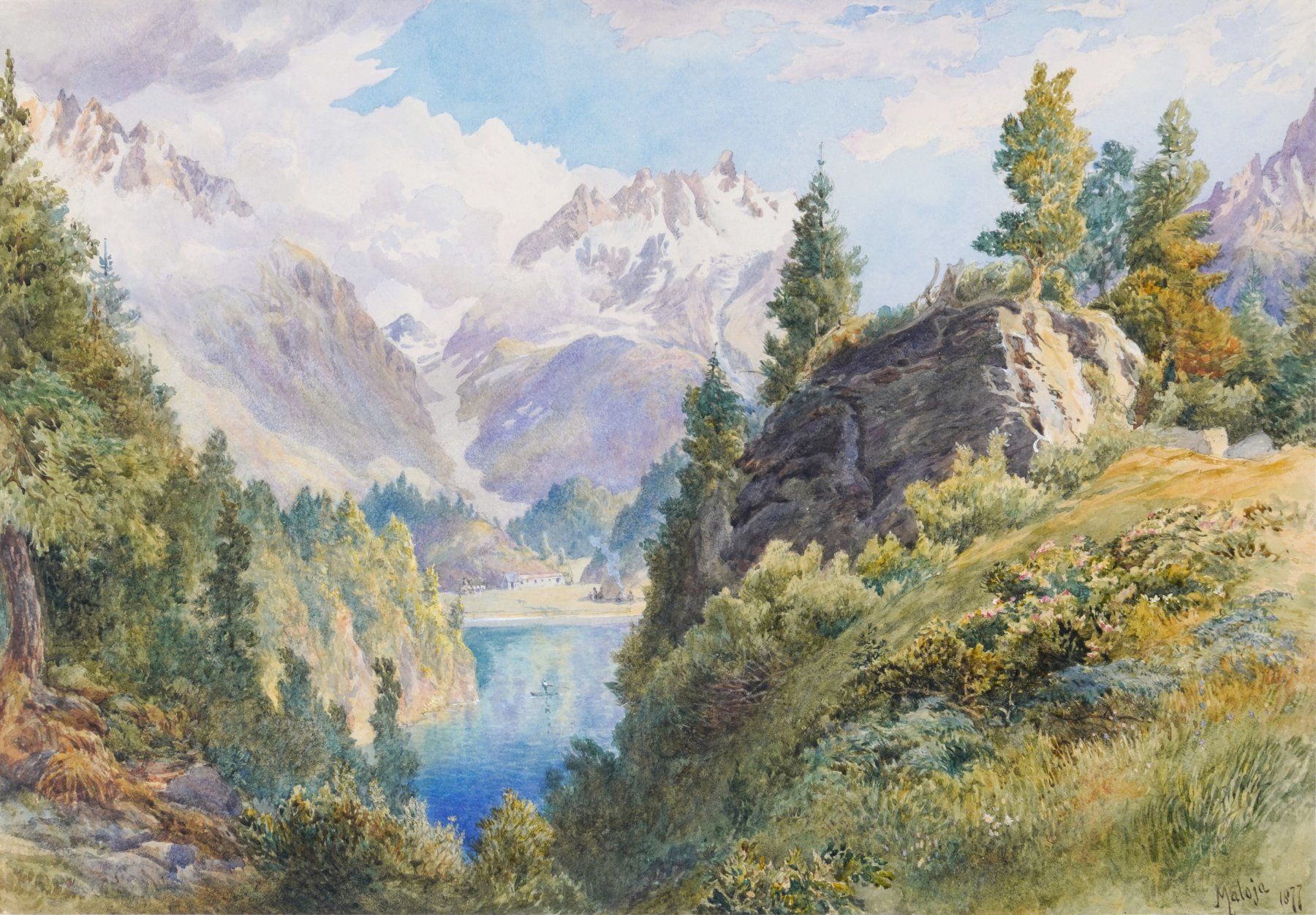 Gemälde: Aquarelle St. Moritz / Silsersee / Lej da Cavloccio – Gebraucht aus Meilen von Anonymous3 7